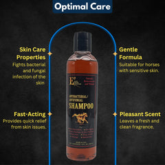 E3 shampoo lather demonstrates cleansing action for pets with itchy skin