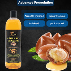 E3 Argan Oil Shampoo horse coat close-up showing nourished, silky fur.
