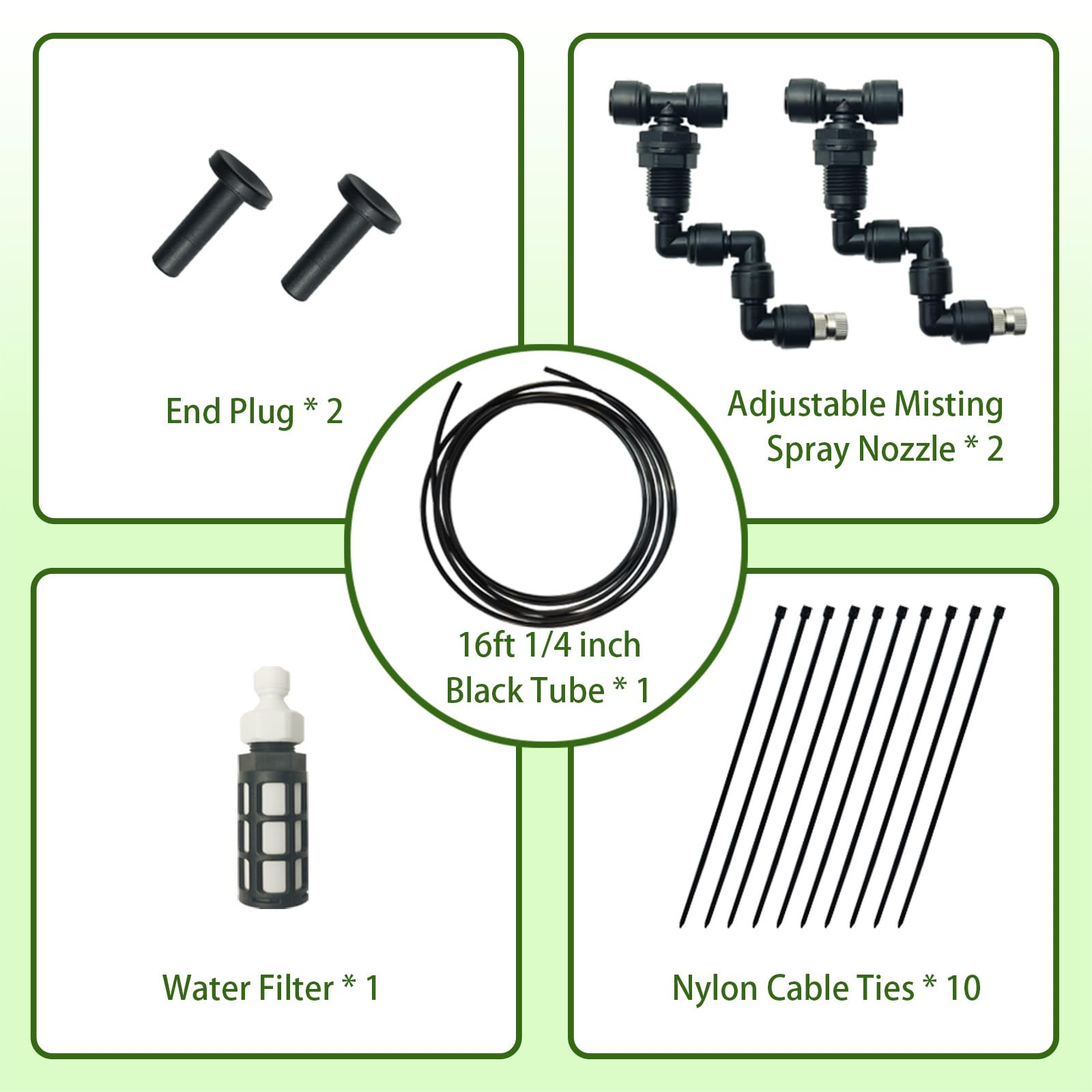 Eadabok accessories include nylon cable ties and end plugs for a neat, secure installation.