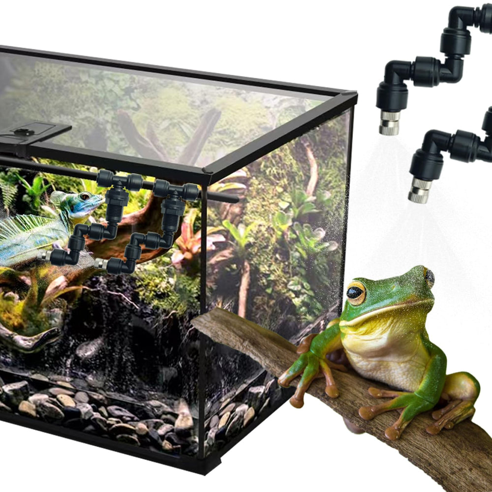 Eadabok misting nozzle angle adjustment enables customizable spray in terrariums and plant setups.
