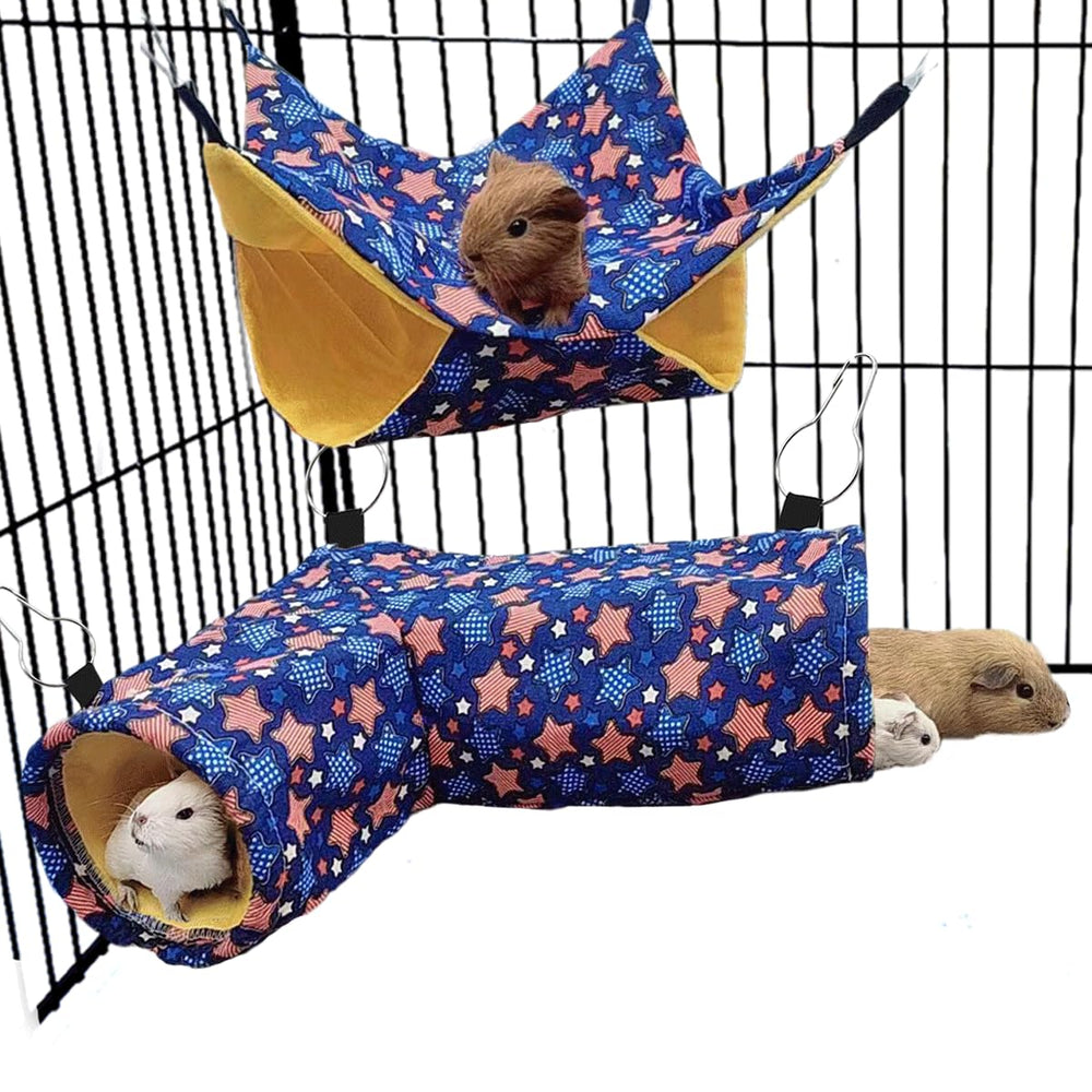 EAEDMY corner tunnel setup provides space-saving hideaway for small pets.