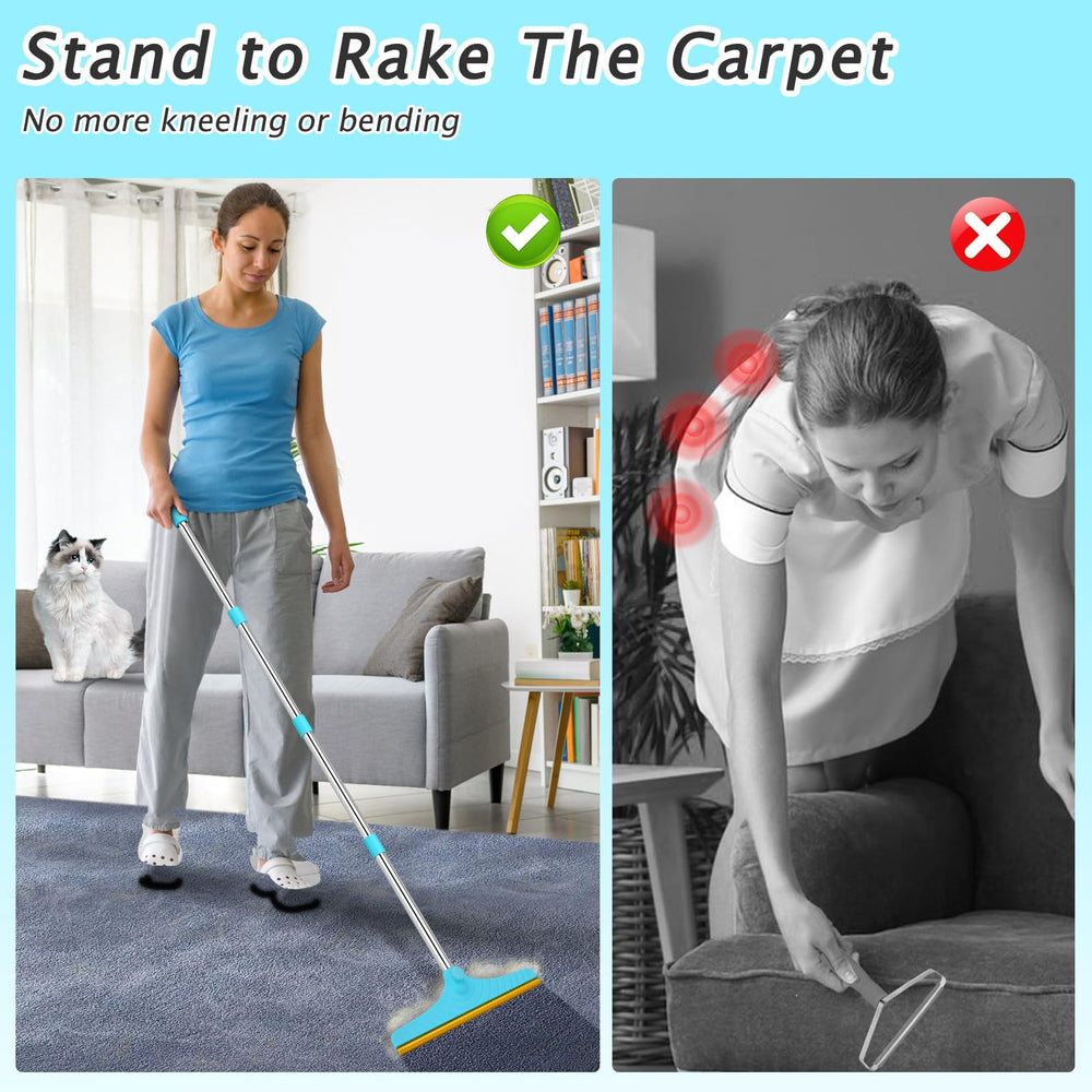 Eaersan adjustable handle—reach 16.5 to 60 inches for comfortable cleaning.