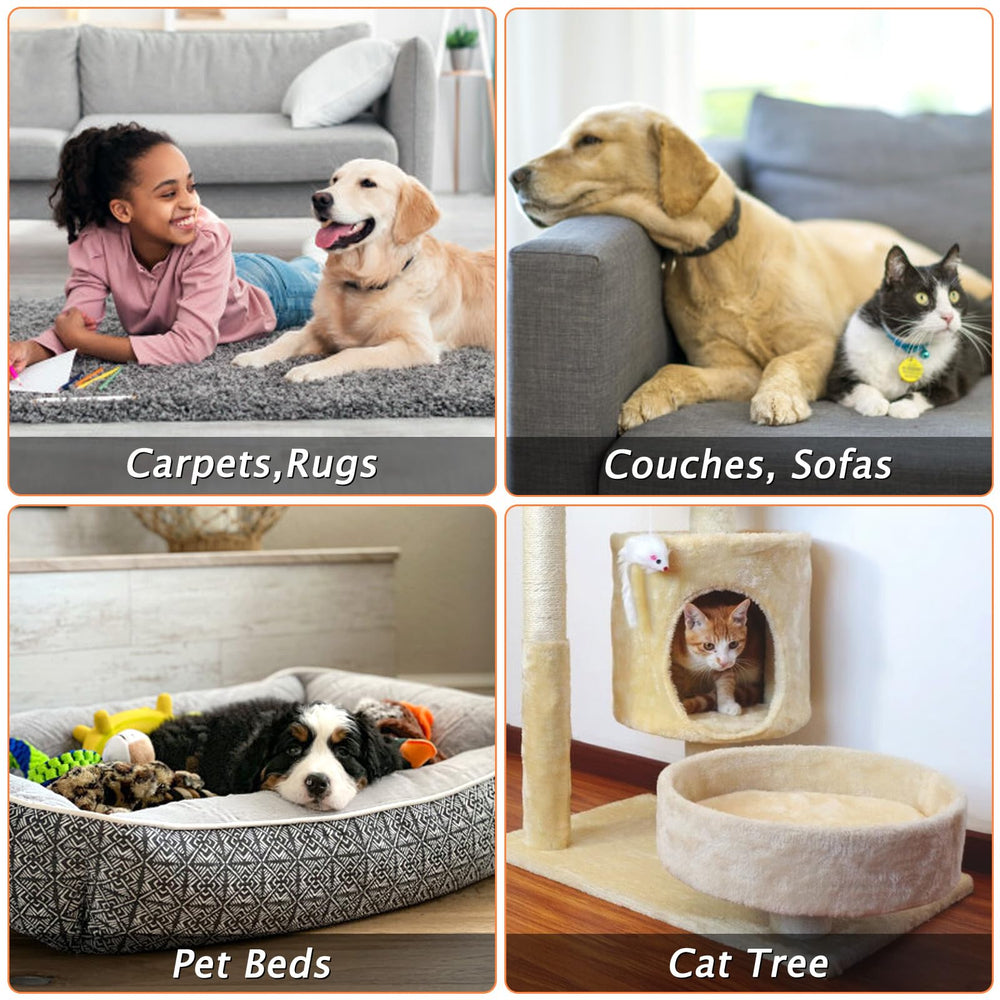 Eaersan dog and cat hair removal tool cleans stairs and mats efficiently
