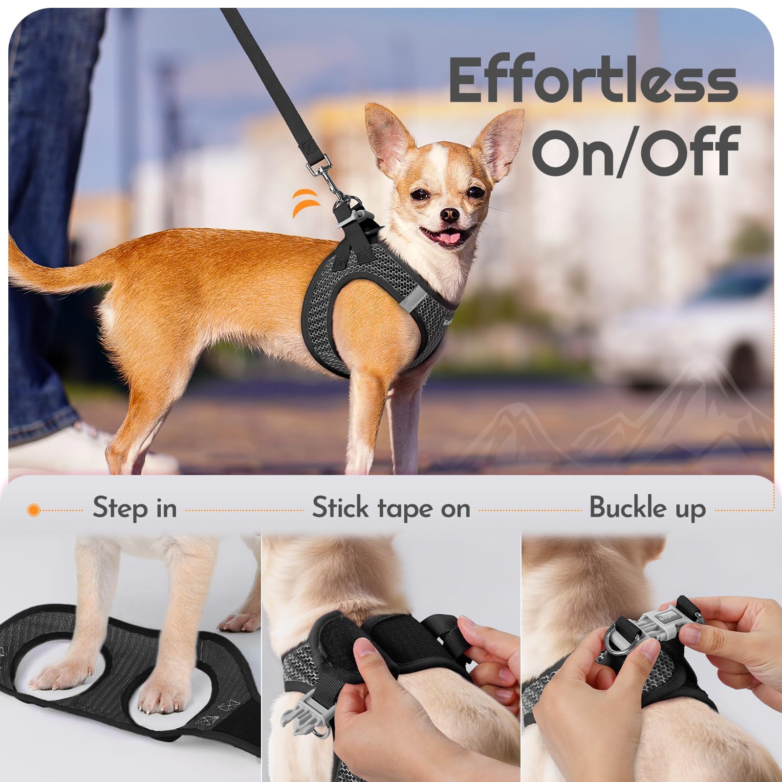 Eagloo anti-tangling clip on leash reduces tangling during movement