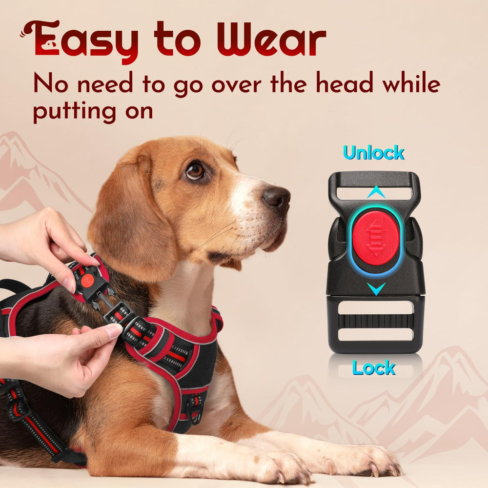 Eagloo large dog harness back ring for comfortable daily walks