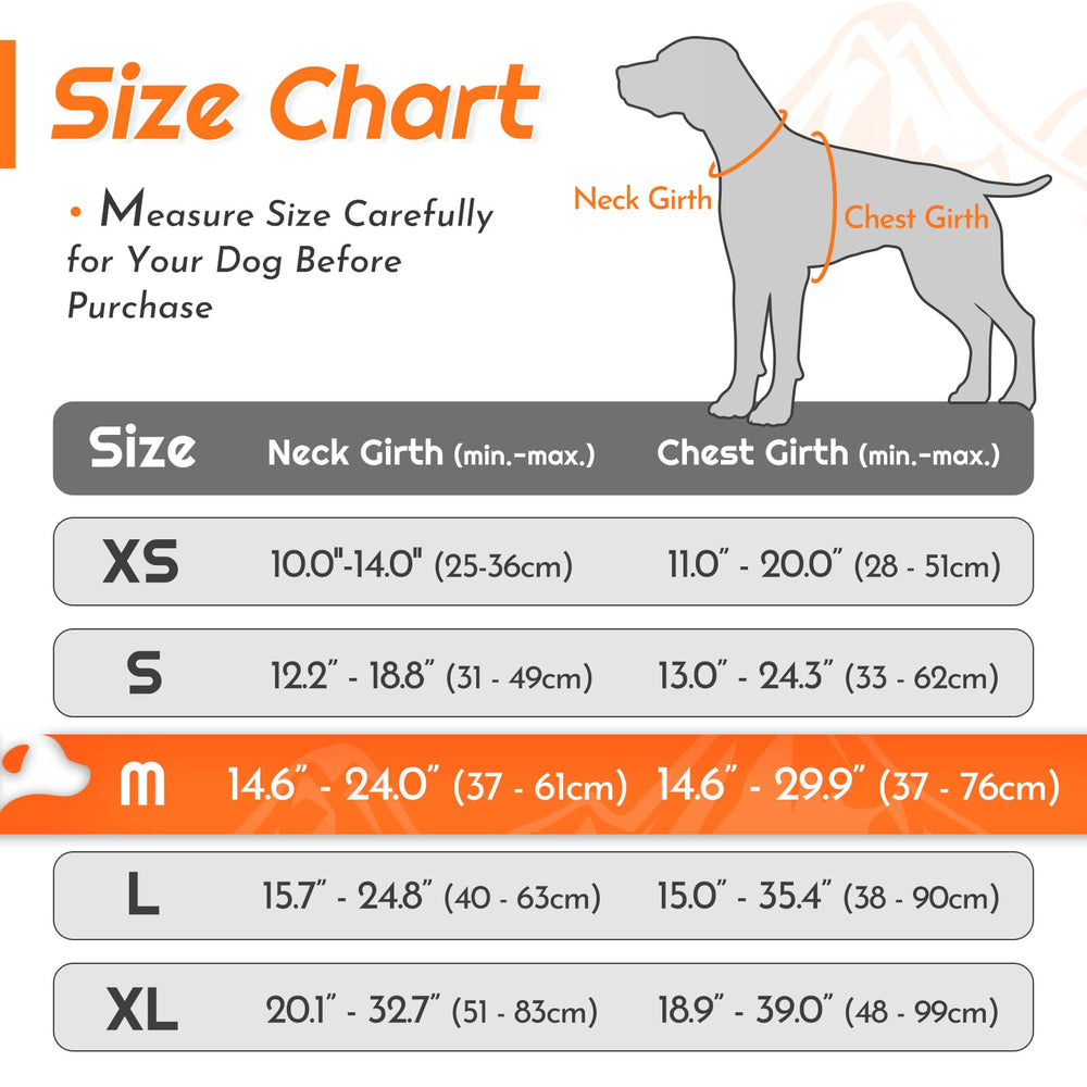 Eagloo dog harness medium back view with reflective strips for night safety