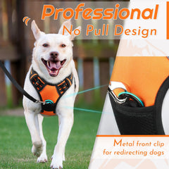 Eagloo dog harness medium chest-ring front no-pull design aids training