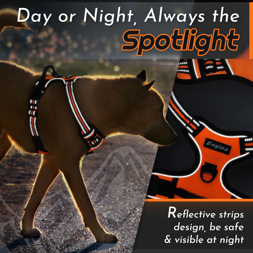 Eagloo dog harness medium heavy-duty nylon construction for lasting use