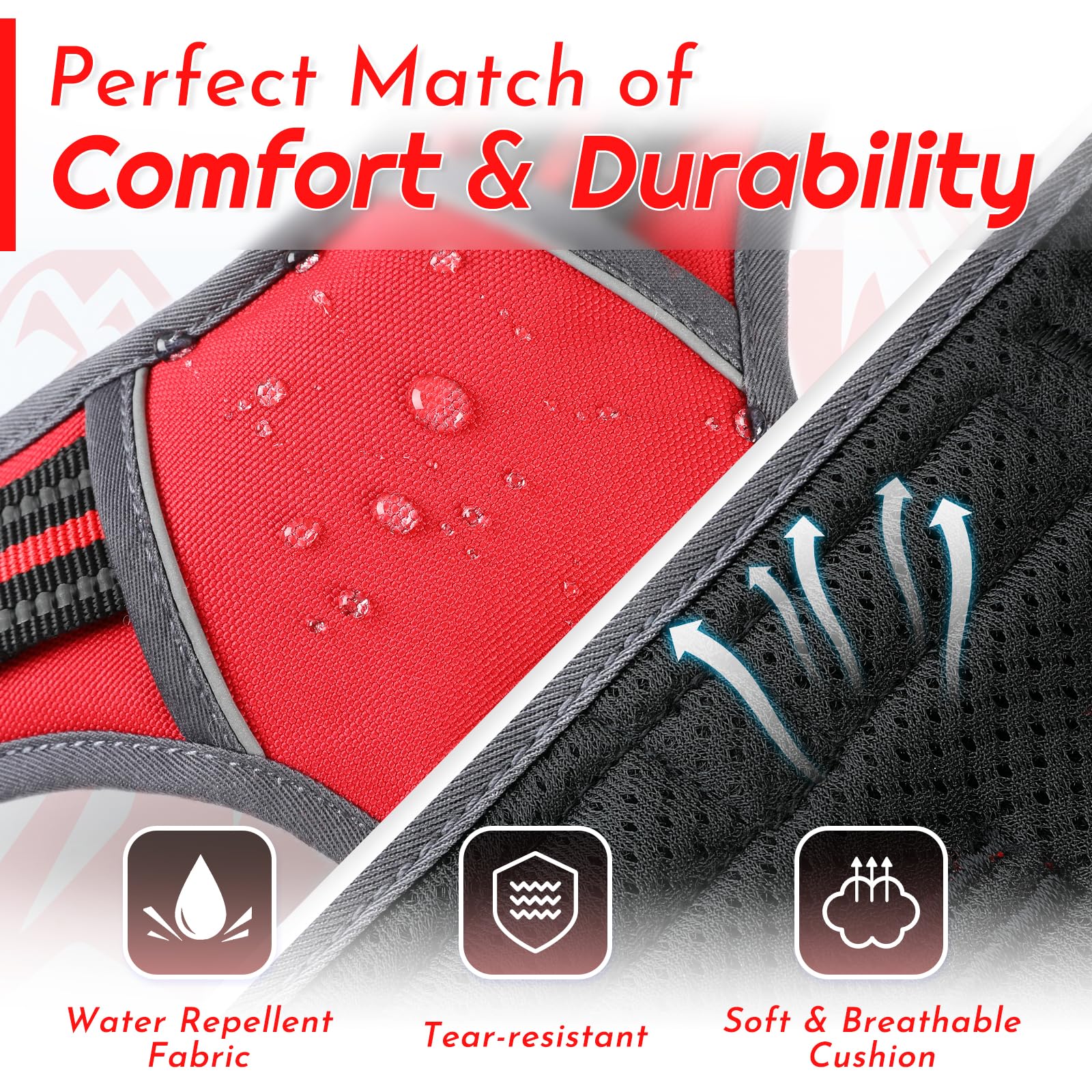 Eagloo XL quick-buckle system for easy on-off.