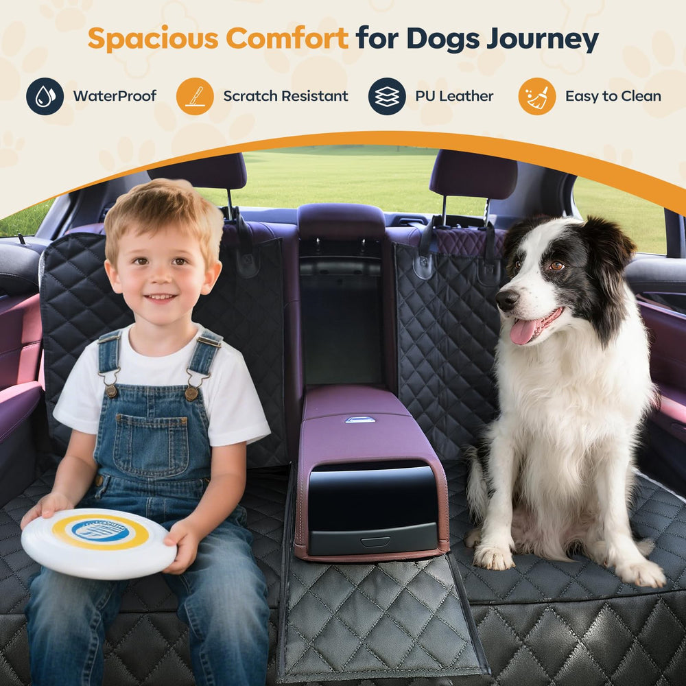 Eamefia dog seat cover waterproof coating keeps seating dry