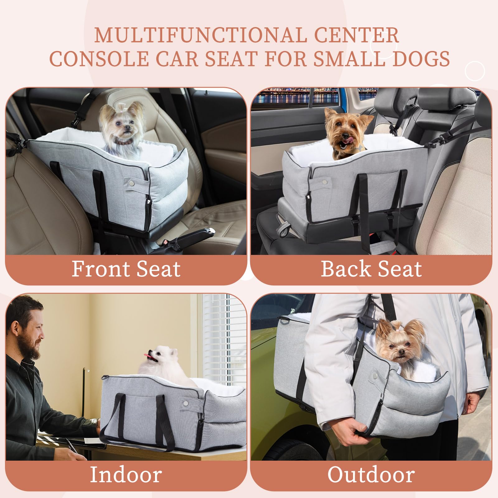 Earond installation view shows fitting to center console in different cars.