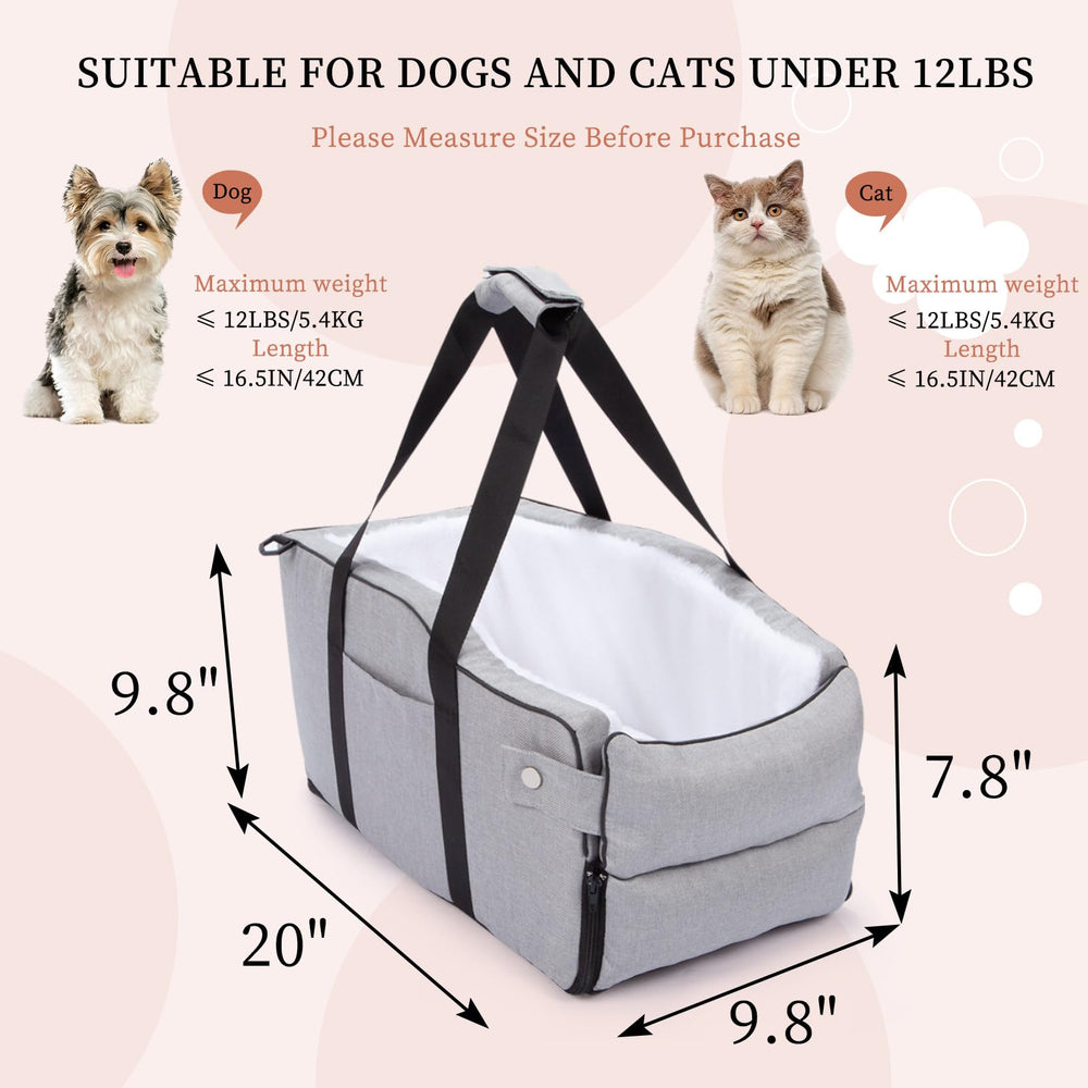 Earond dog seat side view highlights adjustable straps for versatile installation.