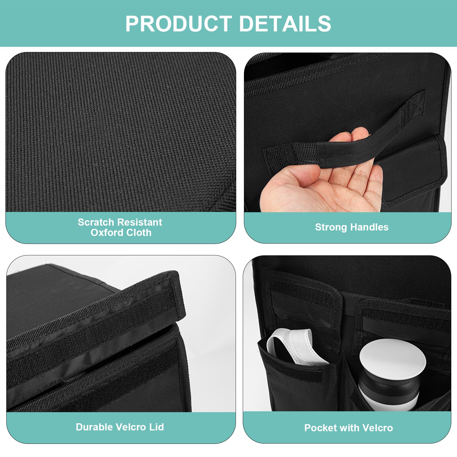 Earond detachable compartment board to customize inner space with Velcro