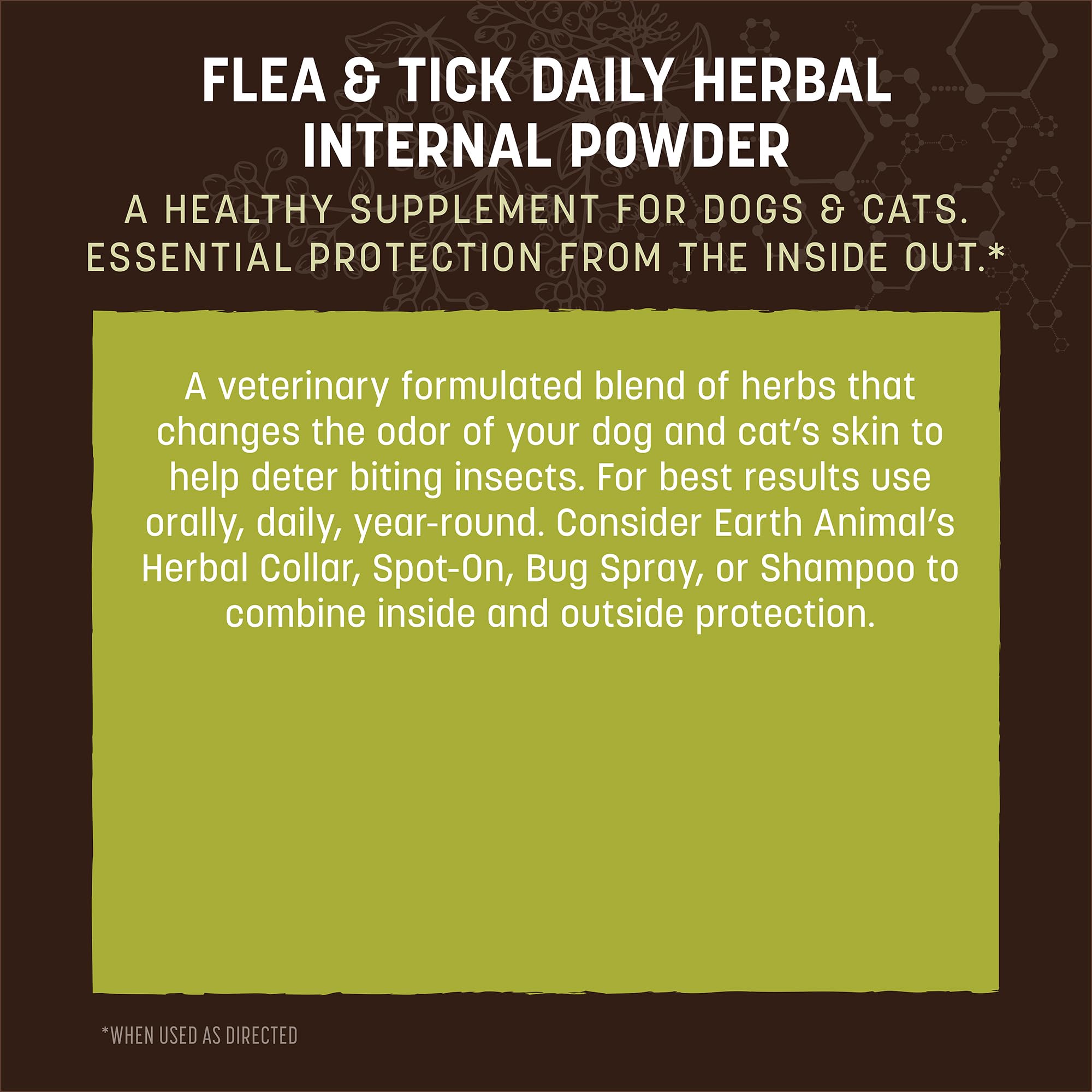 Earth Animal Apothecary acoplamiento con collares herbales para mayor eficacia