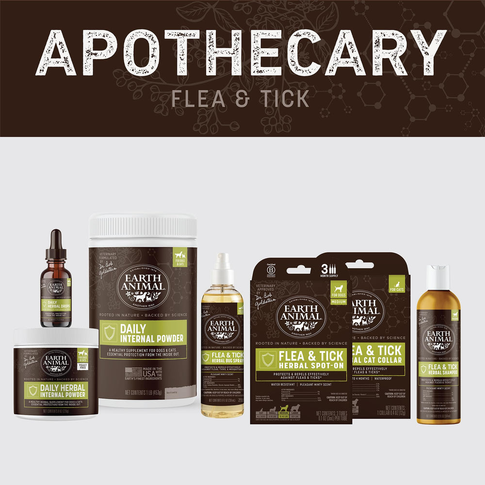 Earth Animal Apothecary uso diario del suplemento herbal para bienestar