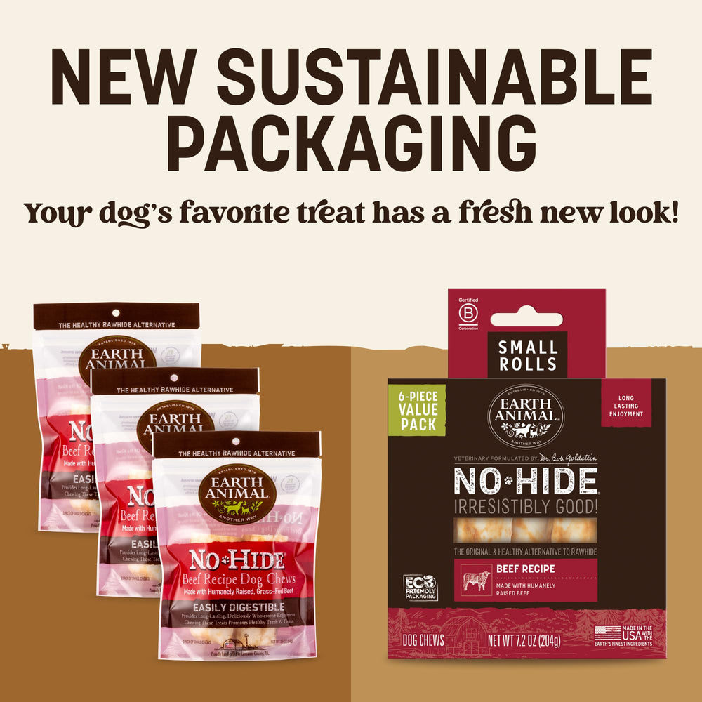 Earth Animal No Hide Chews dog chewing action provides long-lasting entertainment