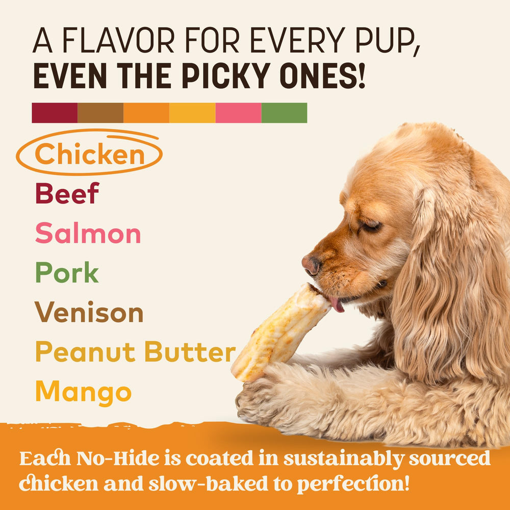 Earth Animal No Hide Chews made in the USA with seven pure ingredients.