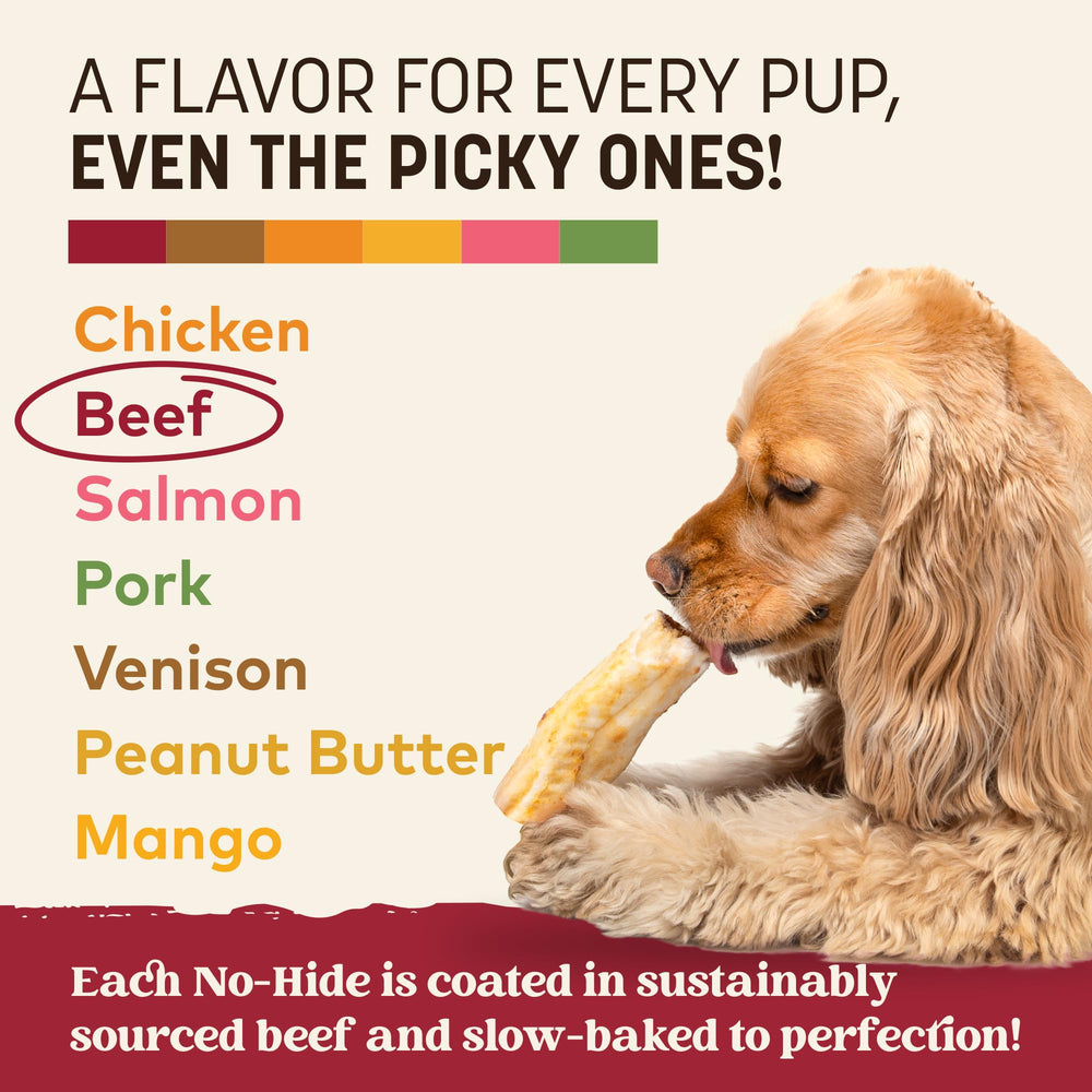 Earth Animal No Hide packaging highlights stomach-friendly, easy-to-digest option
