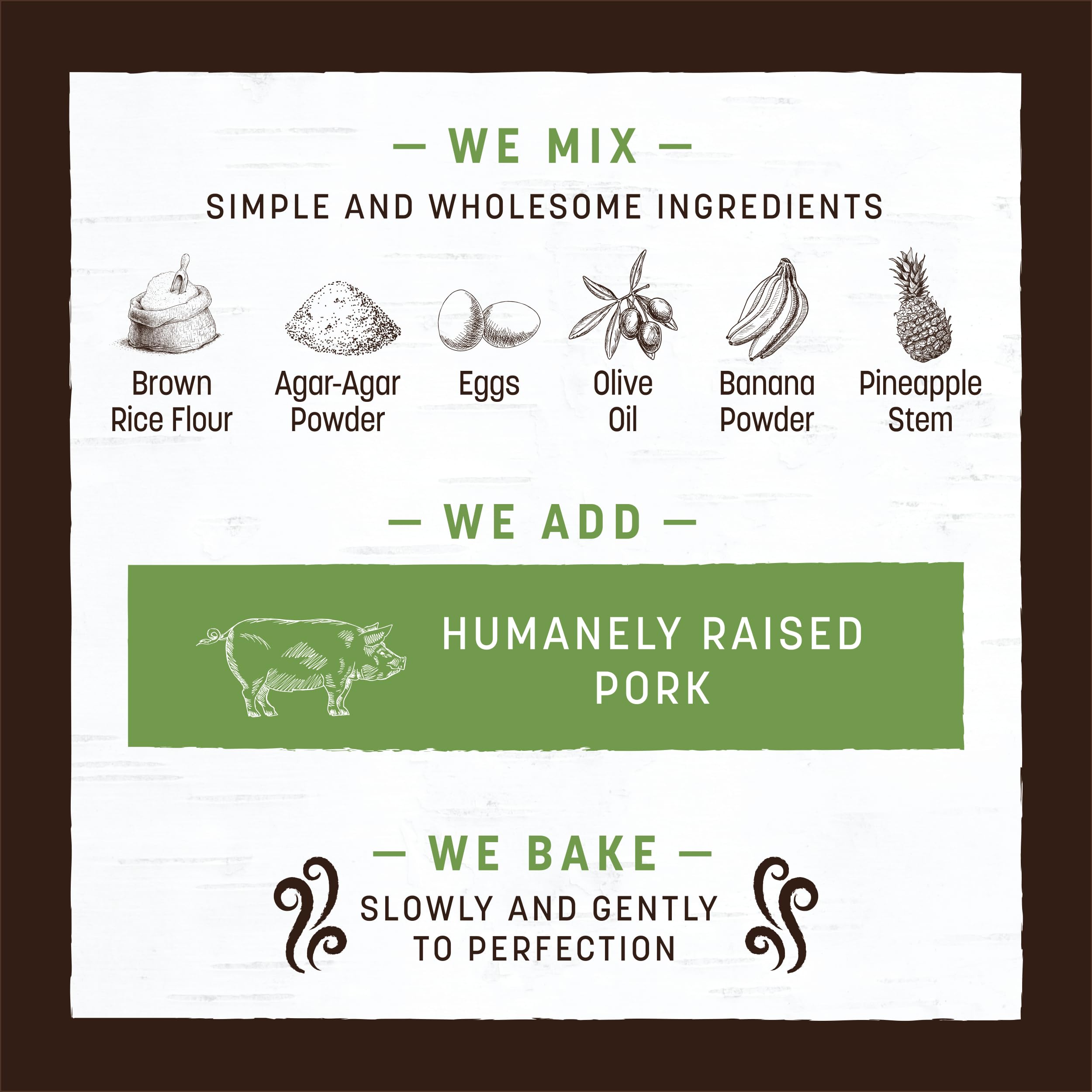 Earth Animal No Hide Rolls baking process close-up shows wholesome cooking