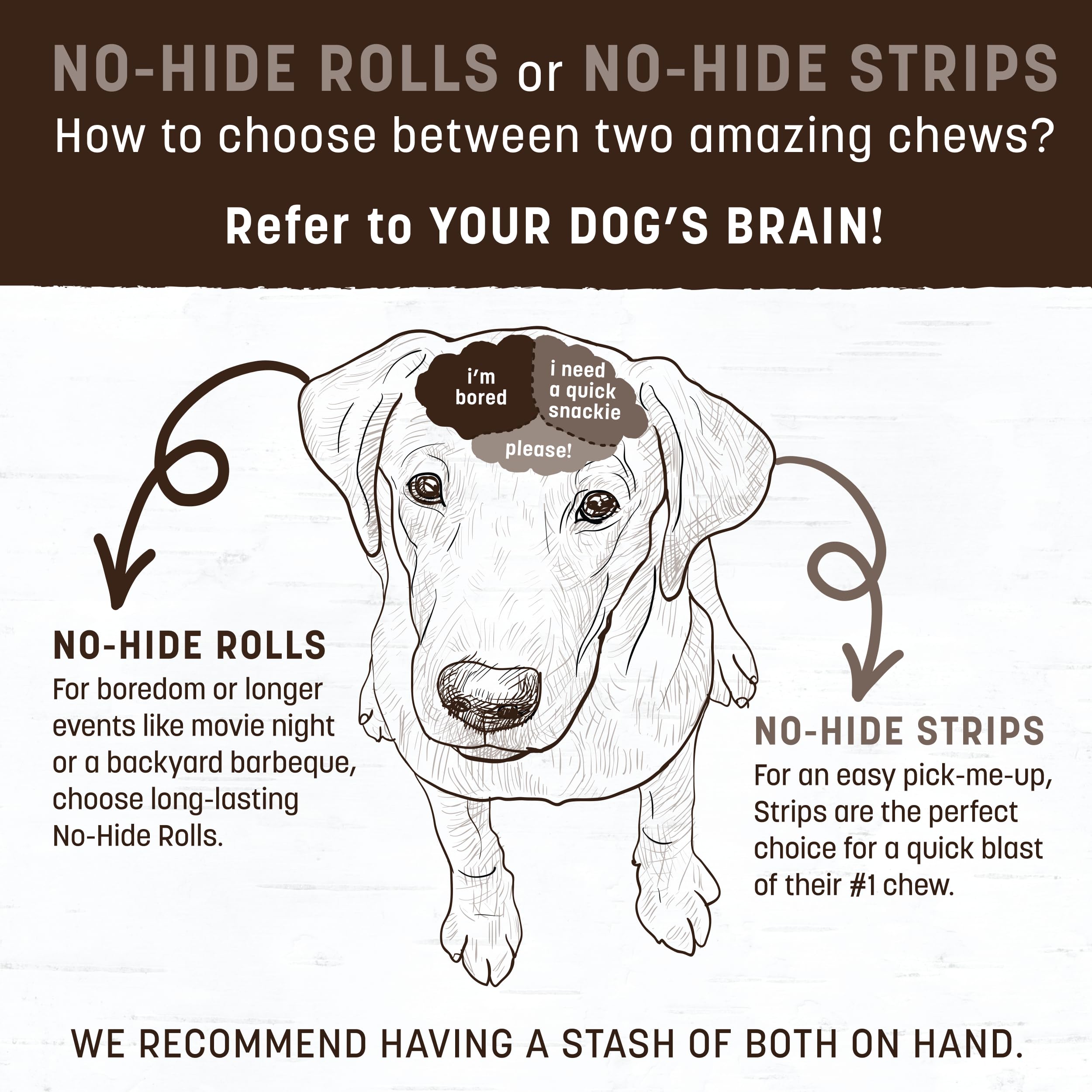 Earth Animal No Hide Rolls dog chew in action