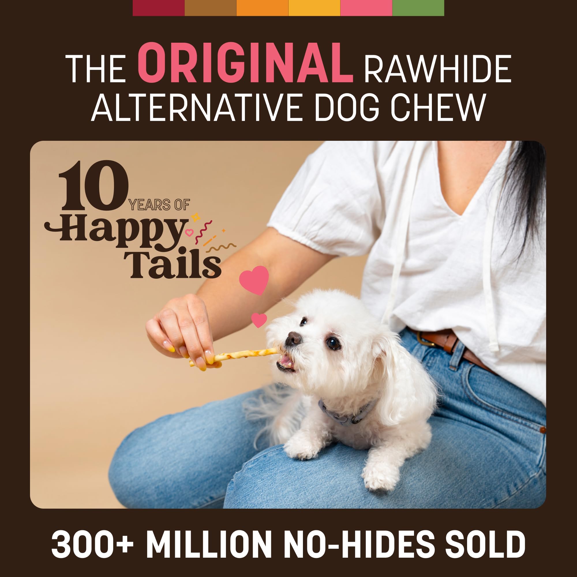 Earth Animal No Hide Stix ingredients show brown rice flour and natural proteins