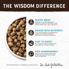 Earth Animal Wisdom air-dried texture close-up showing jerky-like bite and moisture