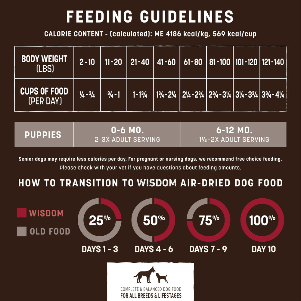 Earth Animal Wisdom air-dried dog food texture closeup conveys satisfying crunch and palatability.