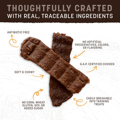 Earth Animal Wisdom Air Dried Jerky produced in small batches for quality control