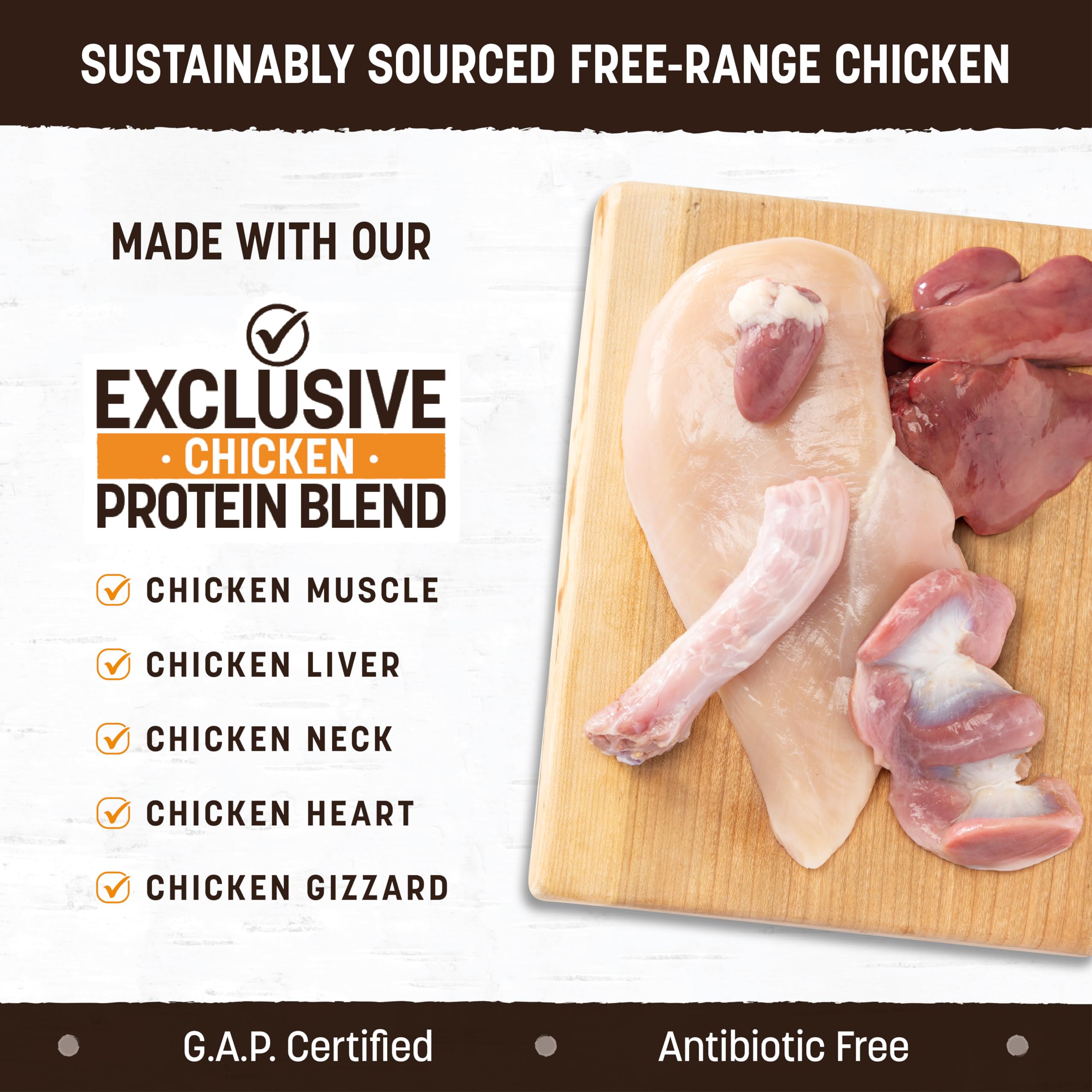 Earth Animal Wisdom air-dried organ-meat and sprouts close-up organic seeds aid digestion