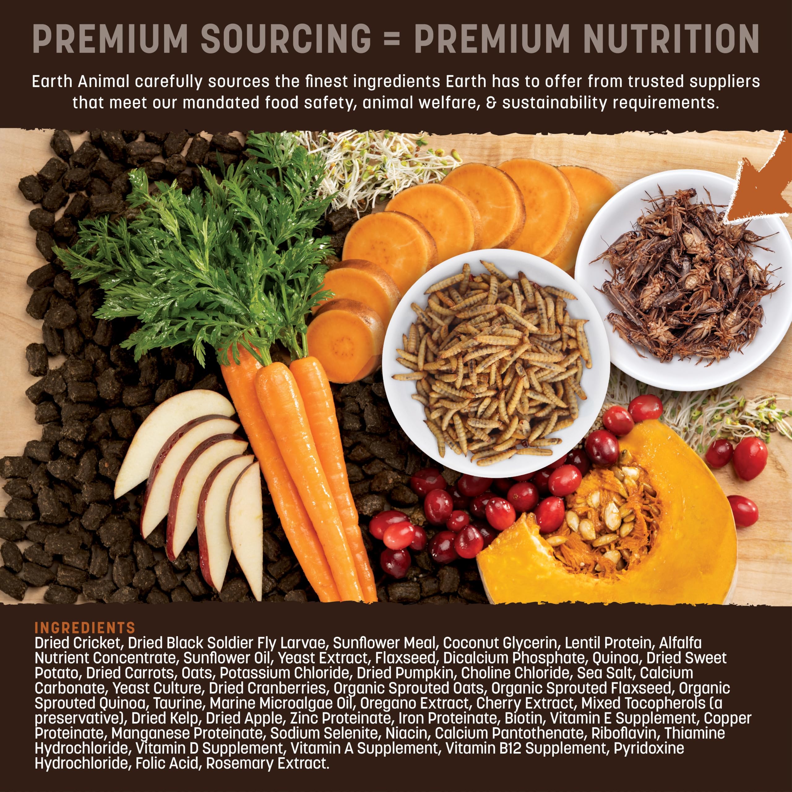 Earth Animal Wisdom Air Dried with sprouted seeds supporting gut-friendly nutrition