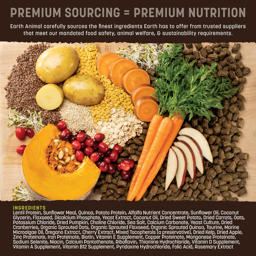 Earth Animal Wisdom plant-based diet illustration suggests complete nutrition without animal proteins.