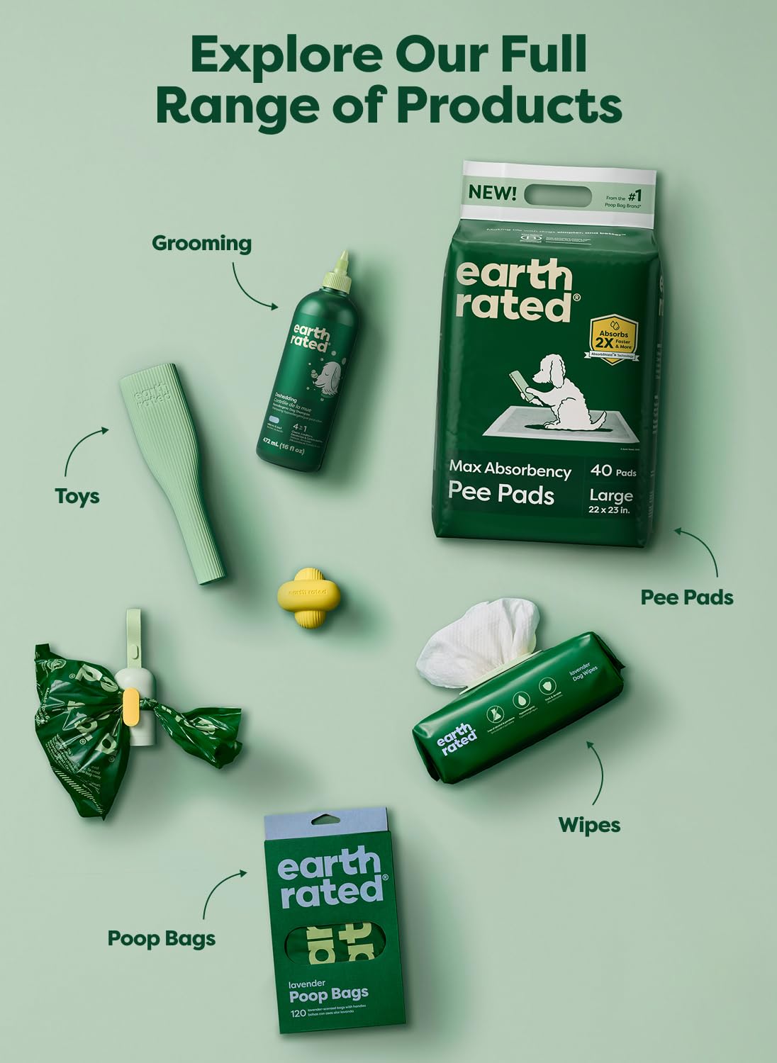 Earth Rated bags conceal smells and mess during outdoor cleanup.
