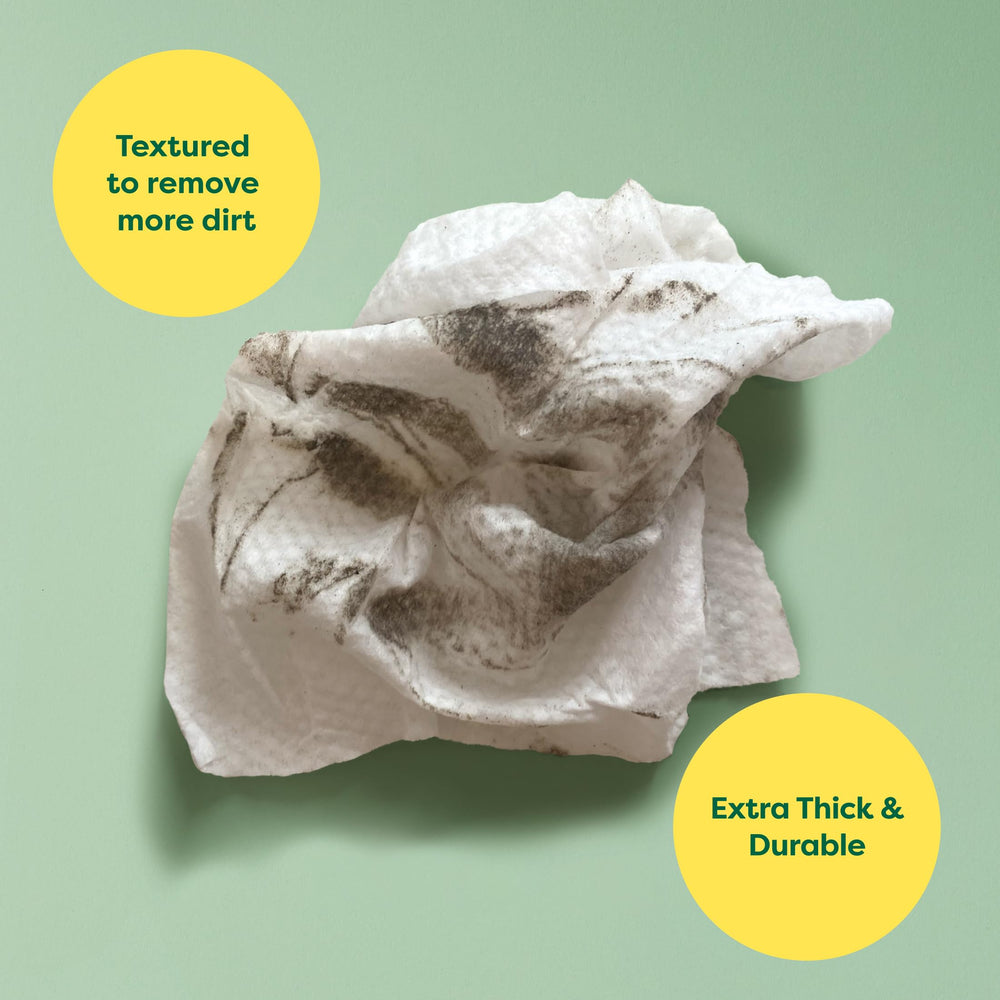 Earth Rated Pet Wipes hypoallergenic formula—dermatologist-tested and safe for sensitive skin.