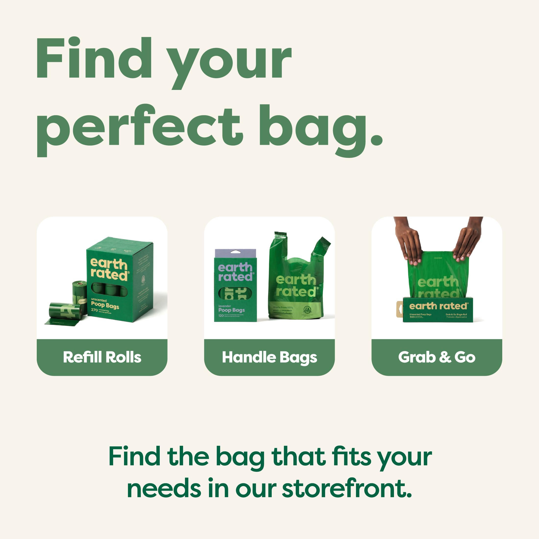 Earth Rated bags fit the Earth Rated Dispenser for fast, tidy waste handling.