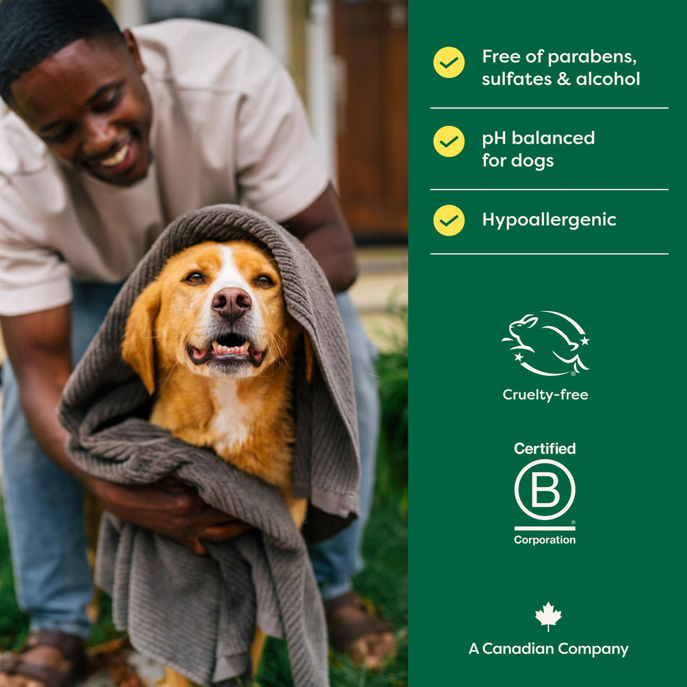 Earth Rated puppy-safe formula suitable for young dogs during baths.