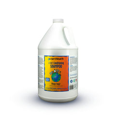 Earthbath Mango Tango 2-in-1 shampoo bottle shows a gentle, mango-scented clean for dogs.
