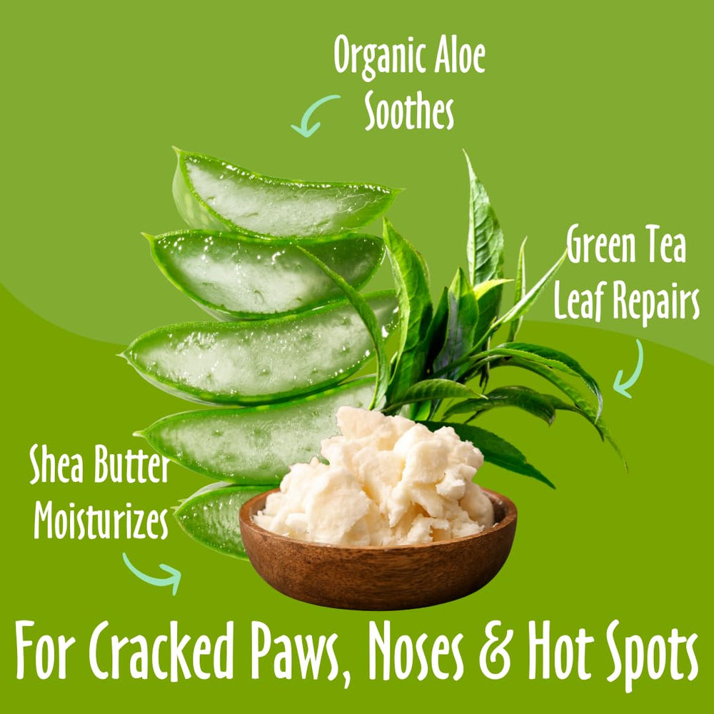 earthbath nilotica shea butter formula close-up for paw care nourishment