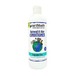 Earthbath Oatmeal and Aloe Conditioner bottles in a six-pack for fragrance-free grooming.