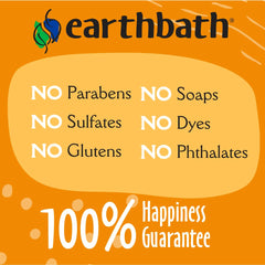 Earthbath ingredients collage featuring oatmeal, shea butter, and aloe vera