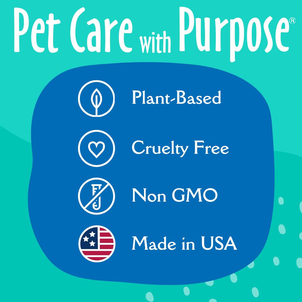 Earthbath shampoo lathering through a dog's coat for gentle cleansing