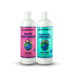 Earthbath Ultra-Mild Puppy Shampoo bottle, gentle cleansing for sensitive puppy skin