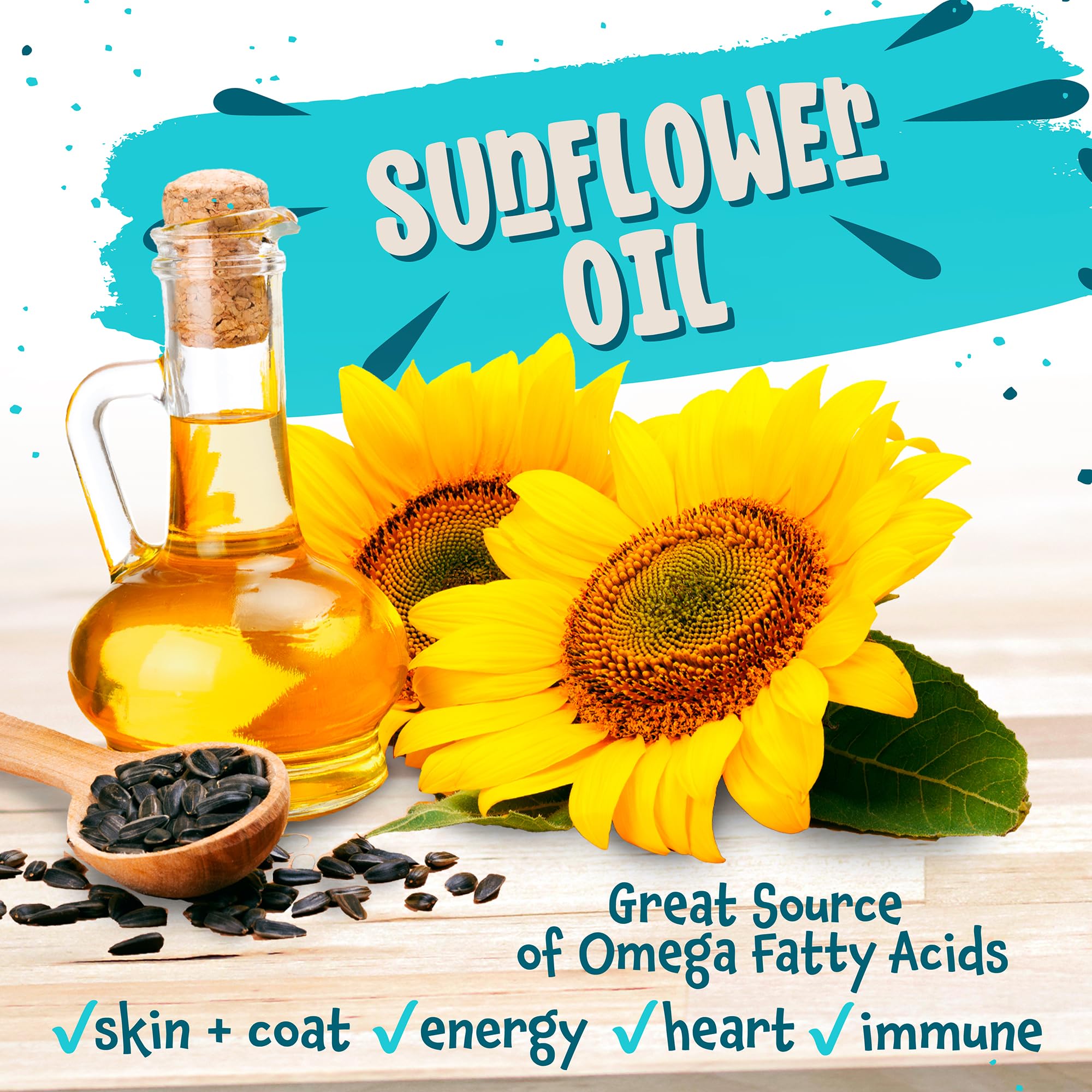 Earthborn Holistic Monterey Medley sunflower oil supports a healthy skin and coat