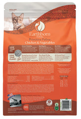Earthborn Holistic Primitive Feline bowl-serving scene underscores convenient daily feeding