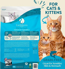 Earthborn Holistic Wild Sea Catch salmon meal close-up demonstrates real protein supporting muscle health.
