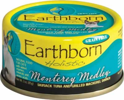 Earthborn Monterery Medley cat food pack 24 provides grain-free nutrition for energy.