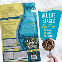 Earthborn Wild Sea Catch salmon-meal closeup—rich omega fatty acids for coat health.