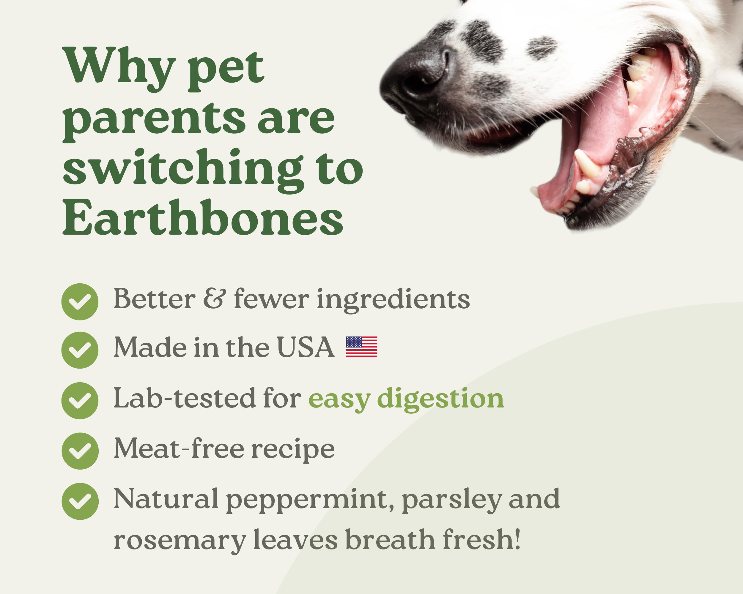 Earthly Earthbones Dental large dogs in action supports enjoyable chewing as part of daily care.