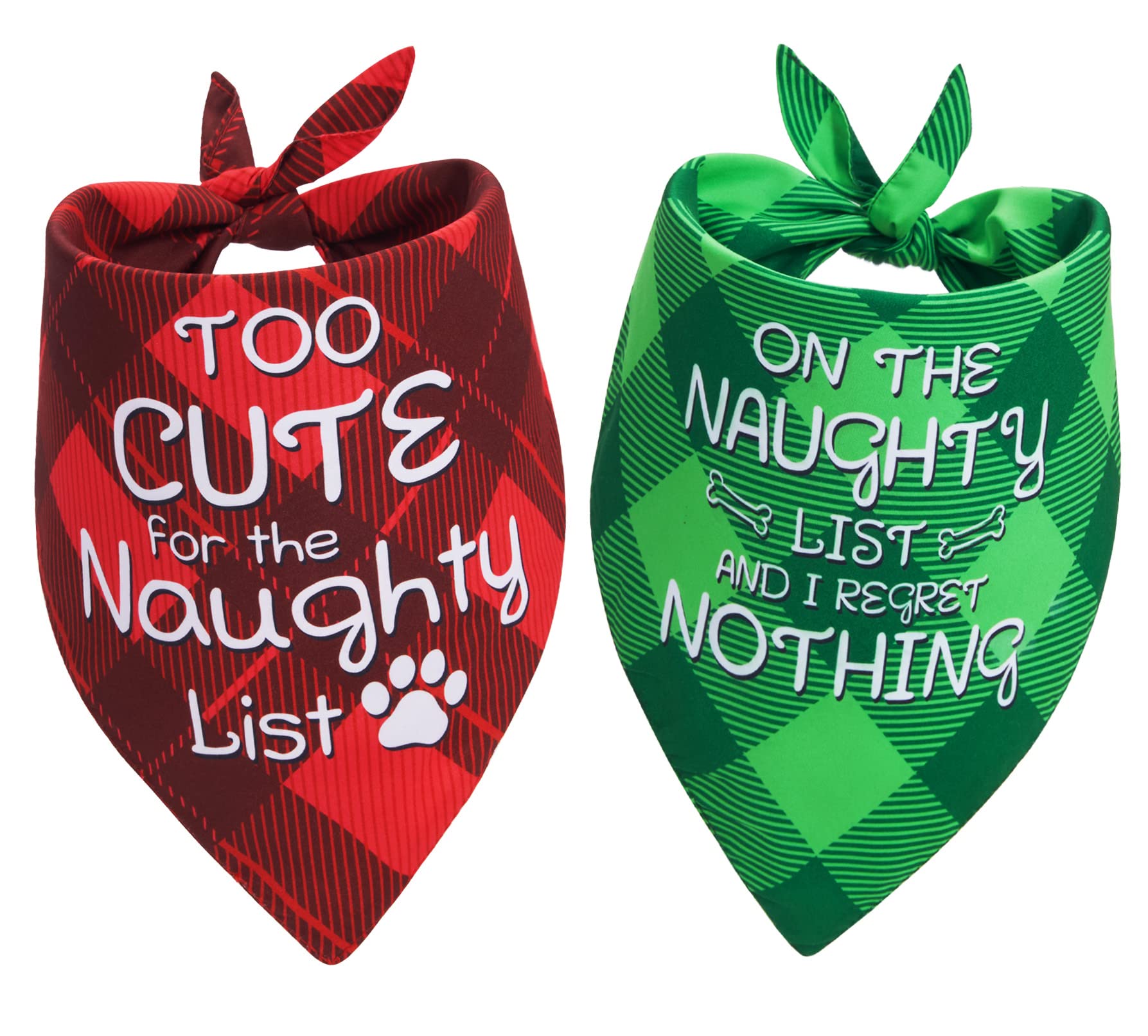 Earus bandana navideña para perros pequeños, diseño chistoso para fiestas.