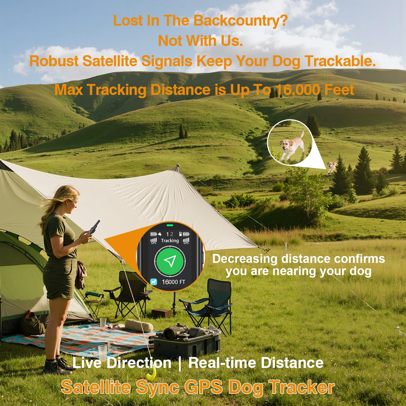 Easehope Satellite Sync battery indicators highlight long-life training and fence modes.