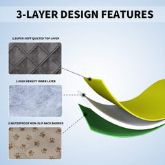 Easy-Going dimensions guide for 68x82in bed cover helps accurate sizing